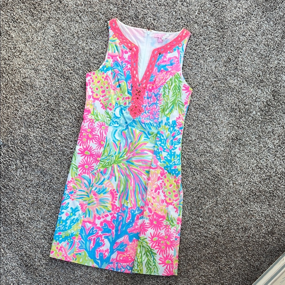 Lilly Pulitzer Vibrant Sleeveless Floral Dress